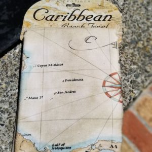 Caribbean Map Beach Towel