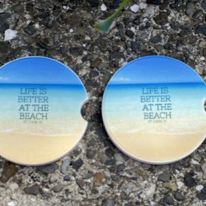 Life is Better at the Beach Car Coaster